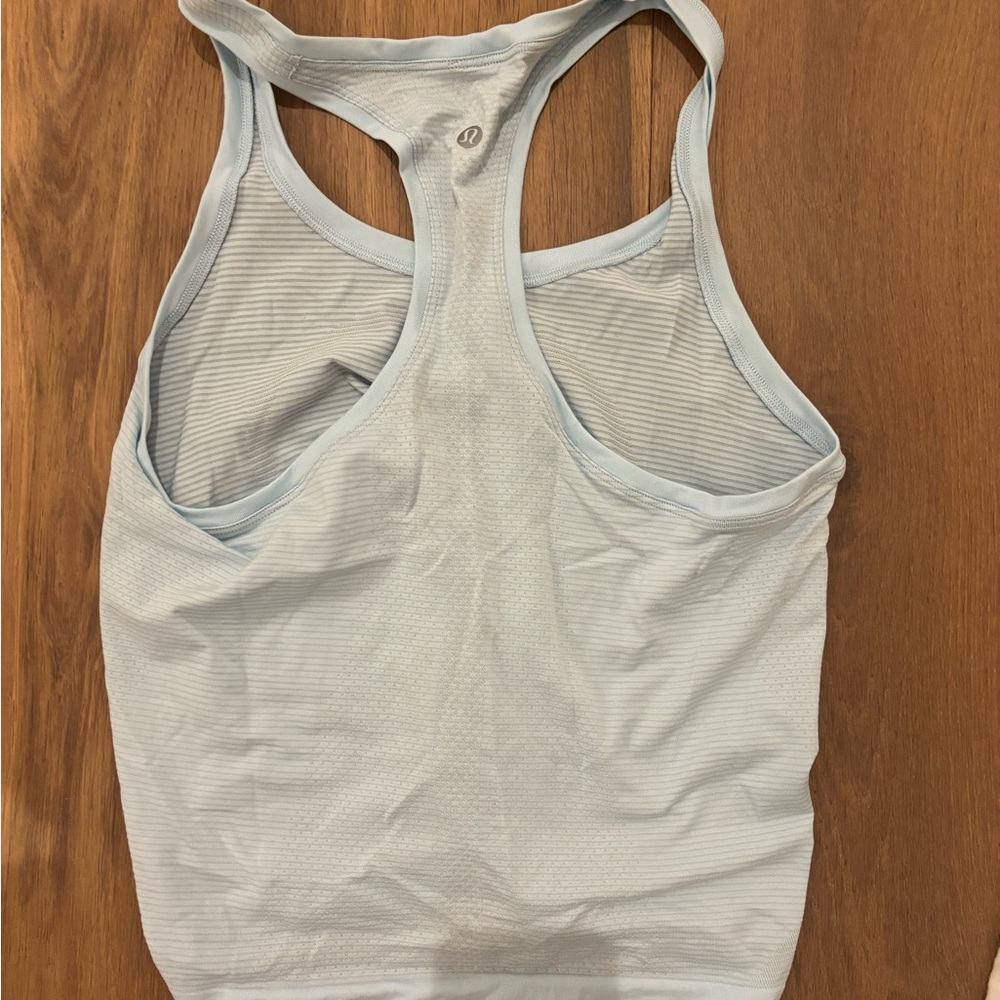 Light Blue Athletic Tank Top